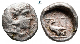 Kings of Macedon. Aigai. Amyntas III 393-369 BC. Diobol AR