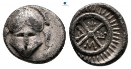 Thrace. Mesembria circa 400-300 BC. Diobol AR