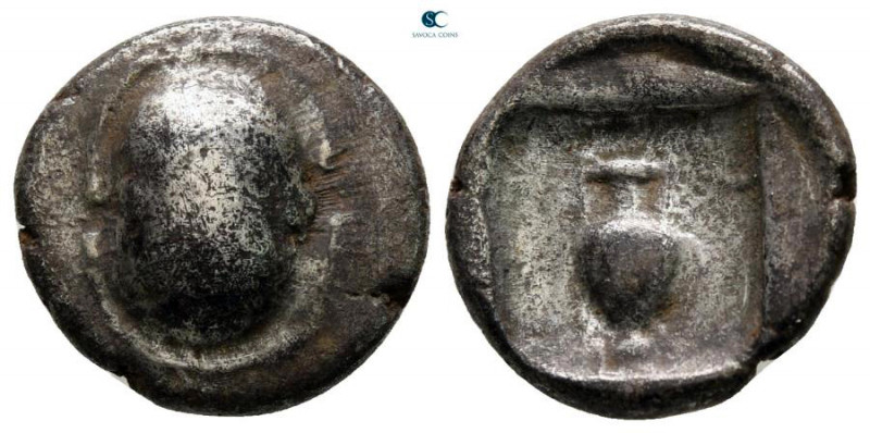 Boeotia. Federal Coinage circa 304-294 BC. 
Hemidrachm AR

13 mm, 2,59 g

B...