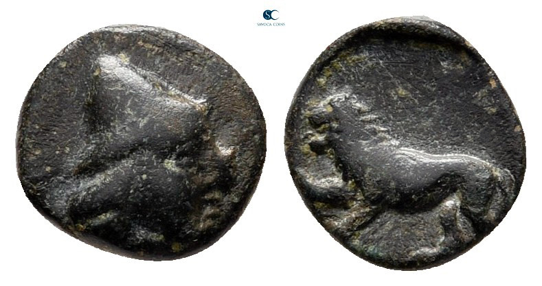 Asia Minor. Uncertain mint or Temnos, Aiolis circa 350-250 BC. 
Bronze Æ

7 m...