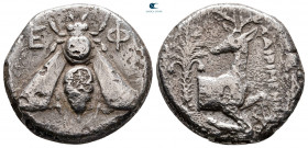 Ionia. Ephesos  circa 390-325 BC. Chairimenes (XAIPIMENHΣ], magistrate. Tetradrachm AR