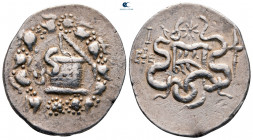 Ionia. Ephesos  circa 180-67 BC. Dated year 10 = 125/124 BC. Cistophoric Tetradrachm AR