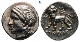 Ionia. Miletos  circa 259-246 BC. Maiandrios, magistrate. Hemidrachm AR