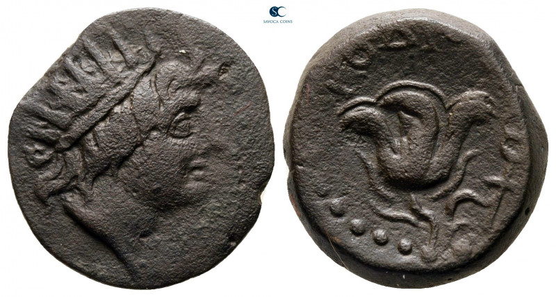 Islands off Caria. Rhodos circa 305-275 BC. 
Bronze Æ

17 mm, 4,21 g

Radia...