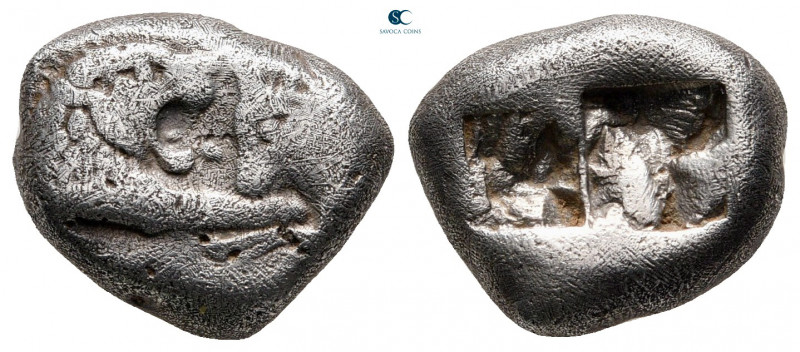 Kings of Lydia. Sardeis. Kroisos 560-546 BC. 
Siglos AR

13 mm, 5,19 g

Con...