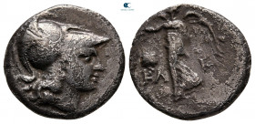 Pamphylia. Side  circa 183-175 BC. Kleuch-, magistrate. Drachm AR