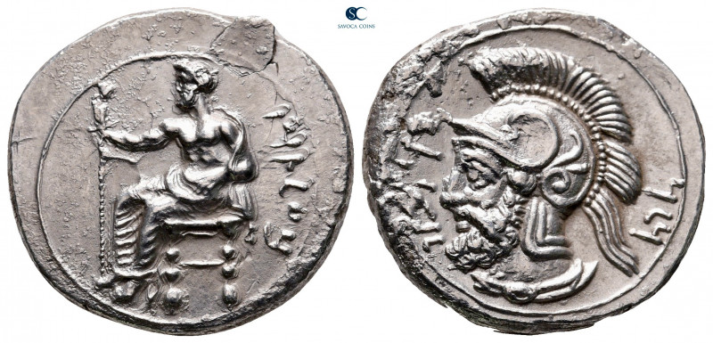 Cilicia. Tarsos. Pharnabazos 380-373 BC. Struck circa 380-379 BC
Stater AR

2...
