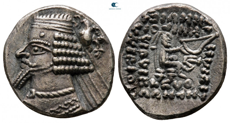 Kings of Parthia. Laodikeia. Phraates IV 38-2 BC. 
Drachm AR

18 mm, 2,92 g
...