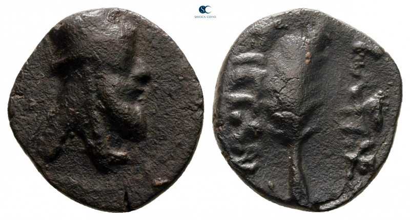 Kings of Armenia. Artaxata. Tigranes V AD 6-12. 
Chalkous Æ

13 mm, 1,33 g
...