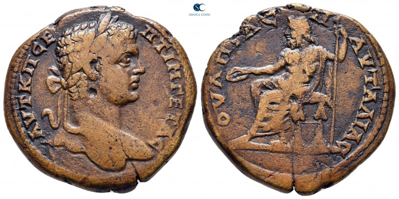 Thrace. Pautalia. Geta AD 198-211. 
Bronze Æ

29 mm, 17,03 g

ΑVΤ Κ ΠΕ CΕΠΤ...