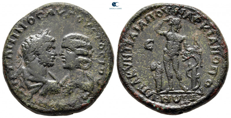 Moesia Inferior. Marcianopolis. Caracalla, with Julia Domna AD 198-217. Quintill...