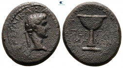 Mysia. Pergamon. Augustus 27 BC-AD 14. A. Fourios, Gymnasiarch.. Bronze Æ