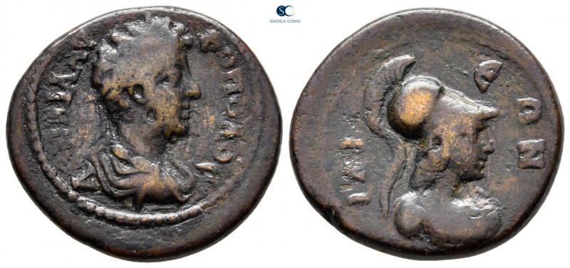 Troas. Ilion. Commodus AD 177-192. 
Bronze Æ

24 mm, 8,73 g

ΑV ΚΑΙ Λ ΑV ΚΟ...