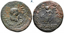 Pamphylia. Side. Valerian II, as Caesar AD 256-257. Pentassarion (5 Assaria) Æ, revalued