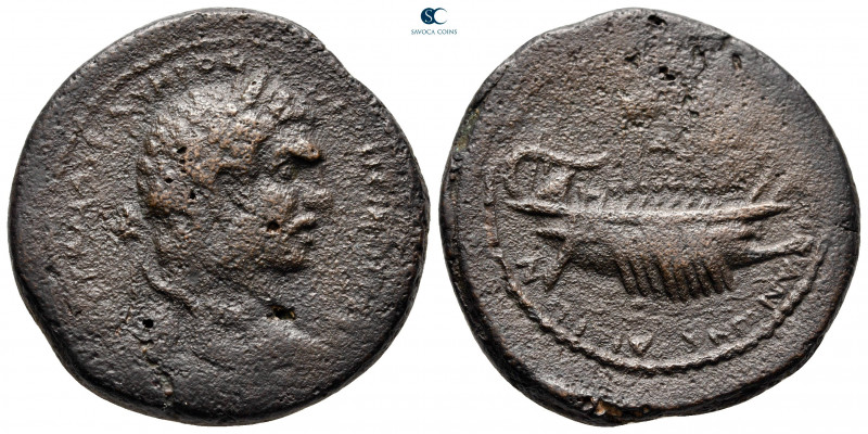 Cilicia. Aigeai. Caracalla AD 198-217. 
Bronze Æ

27 mm, 20,90 g

Laureate ...