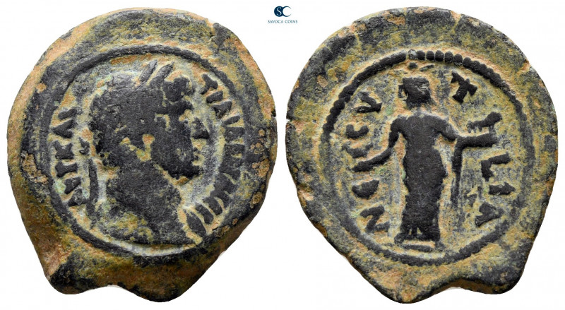 Egypt. Alexandria. Hadrian AD 117-138. Nesyt, nome of Lower Egypt
Obol Æ

22 ...