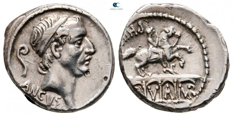 L. Marcius Philippus 56 BC. Rome
Denarius AR

17 mm, 3,98 g

Head of Ancus ...