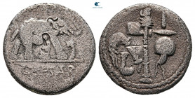 Julius Caesar 49-48 BC. Military mint traveling with Julius Caesar. Denarius AR
