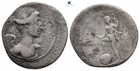 The Triumvirs. Octavian 30-29 BC. (Autumn 31-summer 30 BC). Uncertain Italian mint, possibly Rome. Denarius AR
