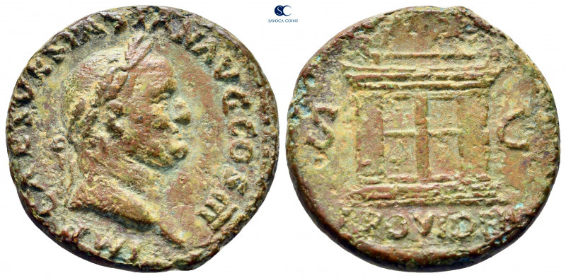 Vespasian AD 69-79. Lugdunum (Lyon)
As Æ

25 mm, 8,75 g

IMP CAES VESPASIAN...