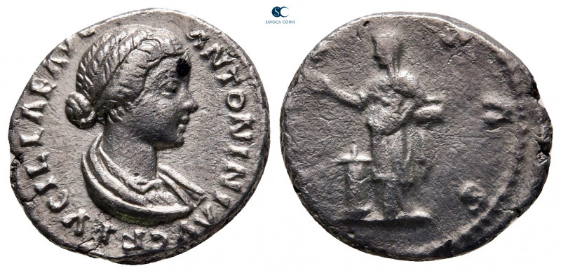 Lucilla as Augusta AD 164-182. Rome
Denarius AR

15 mm, 3,25 g

LVCILLAE AV...