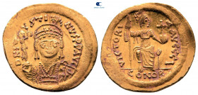 Justin II AD 565-578. Constantinople. 9th officina. Solidus AV