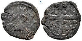 Baldwin II AD 1100-1118. Edessa. Follis Æ