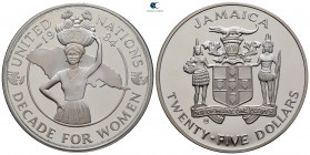 Jamaica.  AD 1969-2021. 25 Dollars