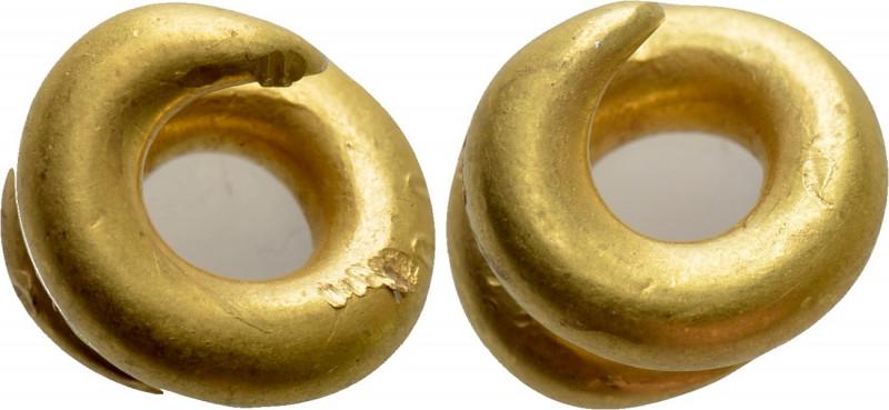 CELTS. GOLD Ring Money (Circa 1150-750 BC). 

Obv: .
Rev: .

Cf. Van Arsdel...