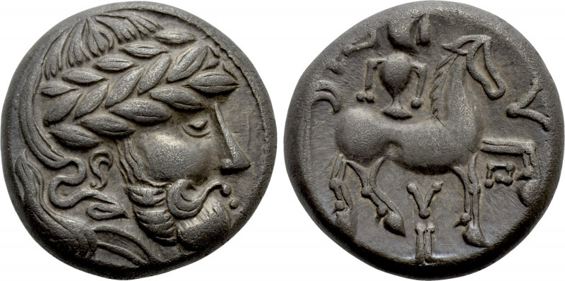 EASTERN EUROPE. Imitations of Audoleon (2nd-1st centuries BC). Tetradrachm. "Y a...