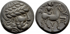 EASTERN EUROPE. Imitations of Audoleon (2nd-1st centuries BC). Tetradrachm. "Y auf Postament" type