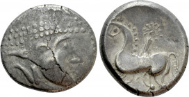 EASTERN EUROPE. Imitations of Philip II of Macedon (2nd-1st centuries BC). Tetradrachm. "Velemer" type