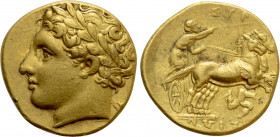 SICILY. Syracuse. Agathokles (317-289 BC). GOLD Drachm - Hemistater