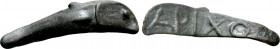 SKYTHIA. Olbia. Cast Ae Dolphin (Circa 437-410 BC)