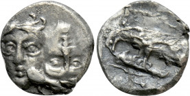 MOESIA. Istros. Trihemiobol or 1/4 Drachm (4th century BC)