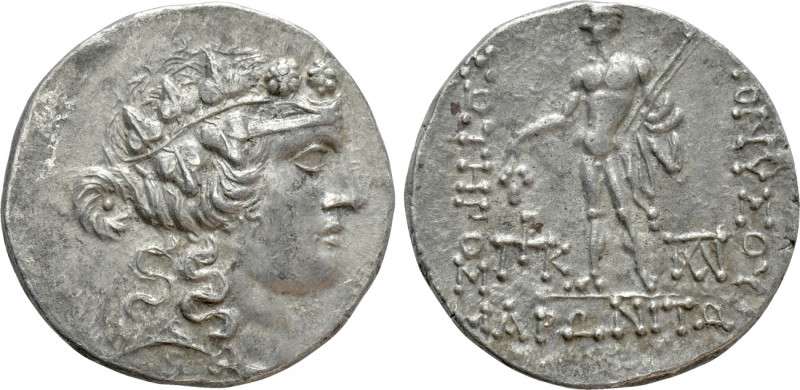 THRACE. Maroneia. Tetradrachm (Circa 189/8-49/5 BC). 

Obv: Wreathed head of D...