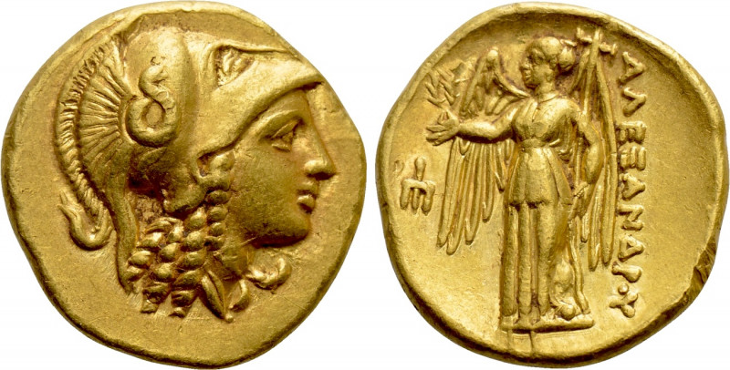 KINGS OF MACEDON. Alexander III 'the Great' (336-323 BC). GOLD Stater. Amphipoli...