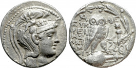 ATTICA. Athens. Tetradrachm (145/4 BC). New Style Coinage. Eumareides and Lakidamos, magistrates