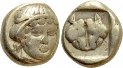 LESBOS. Mytilene. EL Hekte (Circa 454-428/7 BC)