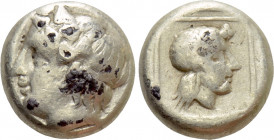 LESBOS. Mytilene. Fourrèe Hekte (Circa 377-326 BC)