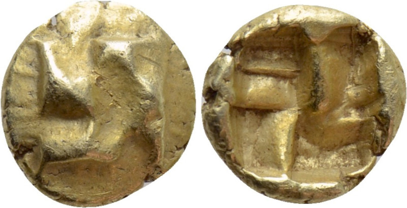 IONIA. Uncertain. EL 1/24 Stater (Circa 625-600 BC). 

Obv: Raised clockwise s...