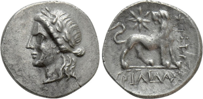 IONIA. Miletos. Hemidrachm (Circa 225-190 BC). Hemidrachm. Philidas, magistrate....