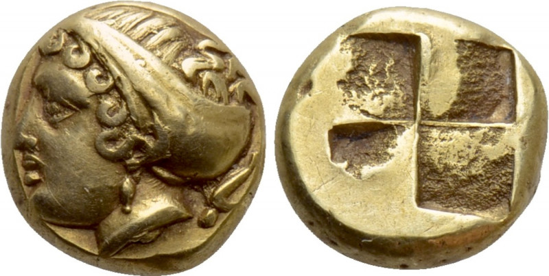 IONIA. Phokaia. EL Hekte (Circa 478-387 BC). 

Obv: Female head left, with hai...