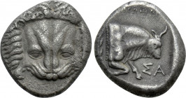 IONIA. Samos. Tetradrachm (Circa 400-365 BC). Uncertain magistrate (Protes?)