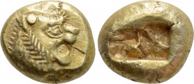 KINGS OF LYDIA. Time of Alyattes to Kroisos (Circa 620/10-550/39 BC). EL Trite or 1/3 Stater. Sardes