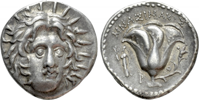 CARIA. Rhodes. Didrachm (Circa 250-229 BC). Mnasimachos, magistrate. 

Obv: Ra...