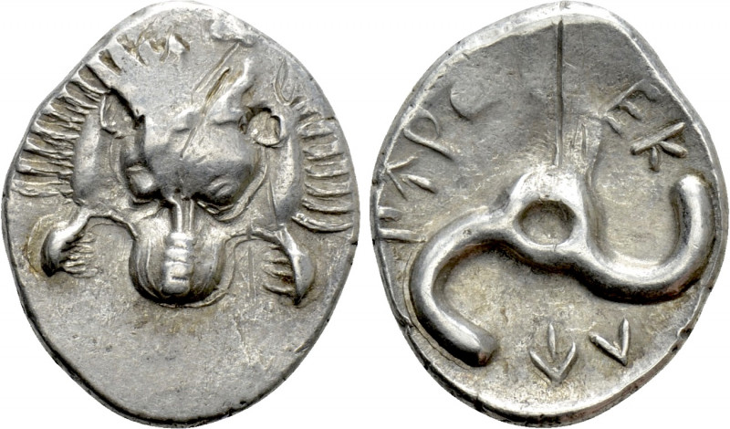 DYNASTS OF LYCIA. Perikles (Circa 380-360 BC). Tetrobol. Uncertain mint, possibl...