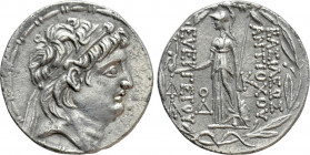 SELEUKID KINGDOM. Antiochos VII Euergetes (Sidetes) (138-129 BC). Tetradrachm. Cappadocian mint