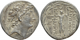 SELEUKID KINGDOM. Antiochos VIII Epiphanes (Grypos) (121/0-97/6 BC). Tetradrachm. Ptolemaïs (Ake)