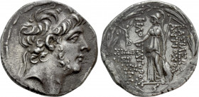 SELEUKID KINGDOM. Antiochos IX Eusebes Philopator (Kyzikenos) (114/3-95 BC). Tetradrachm. Sidon. Dated SE 200 (113/2 BC)